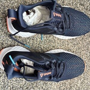 Reebok Navy and Orange Athletic Shoes